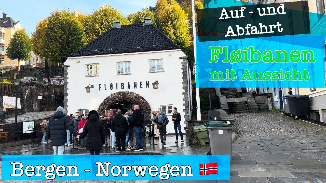 Bergen - Norwegen Auf- und Abfahrt mit den Fl&oslash;ibanen mit Aussicht