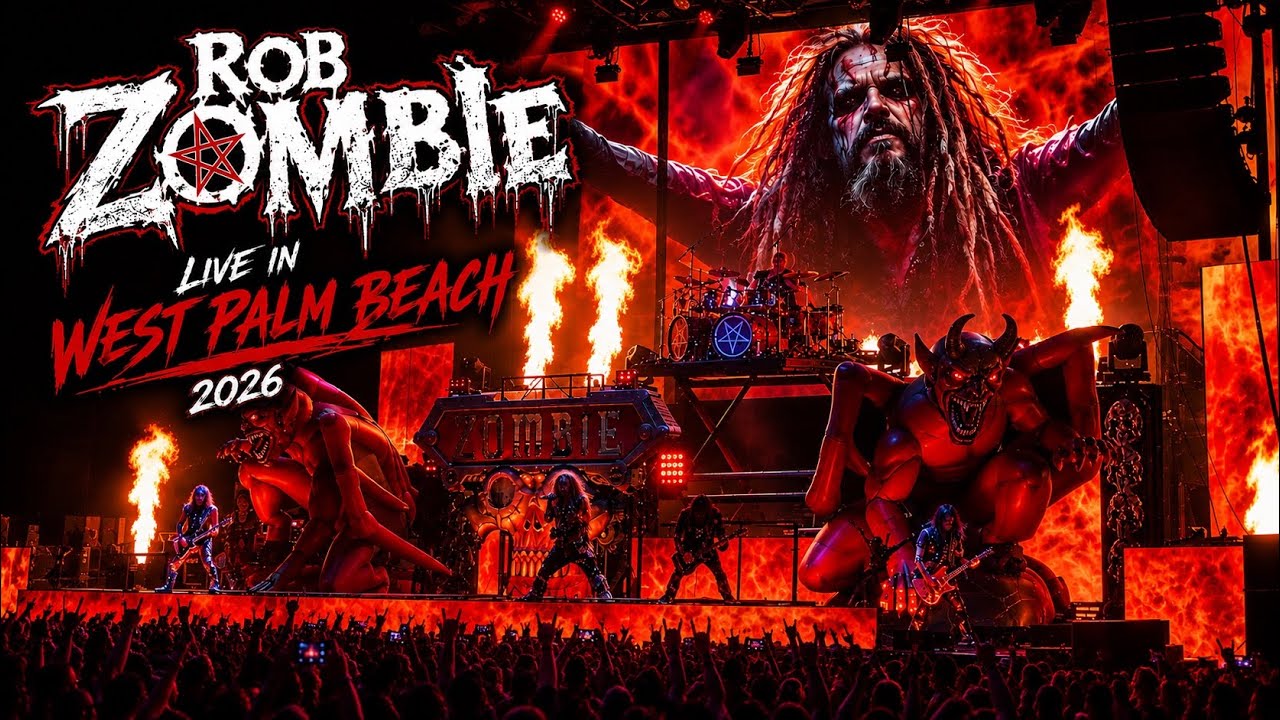 ROB ZOMBIE - Full 4K Concert Freaks On Parade Tour Debut - Live in West Palm Beach, FL 20 AUG 2026