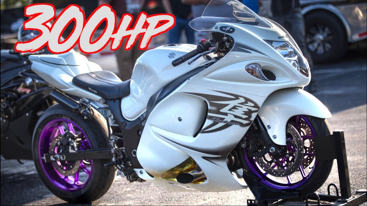 300HP Suzuki Hayabusa Battle - Turbo vs Nitrous!