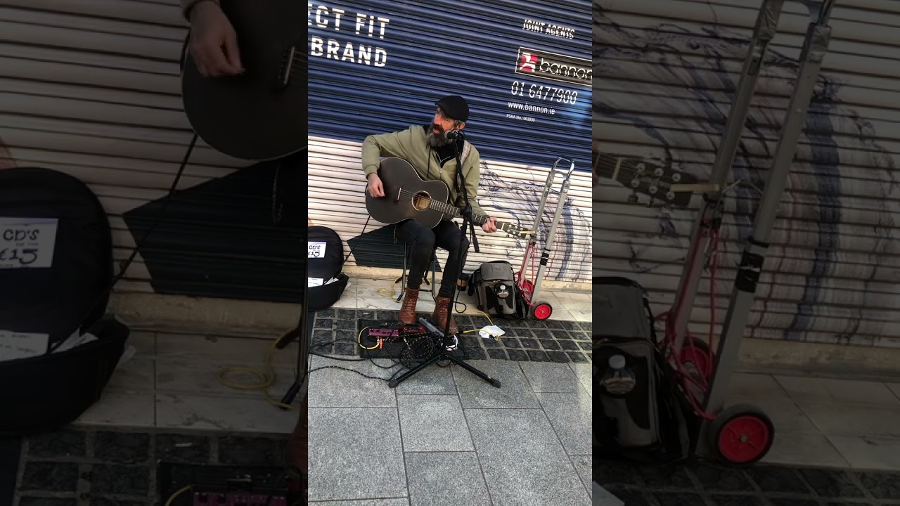 Mick McLoughlin Busker does ‘The Auld Triangle’ 21/9/23