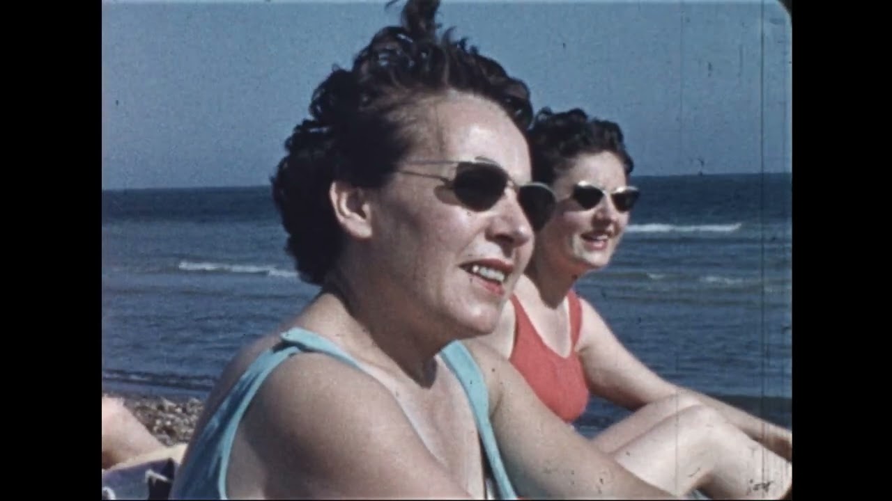 A Camping holiday on The cote d'azur, France 1950's