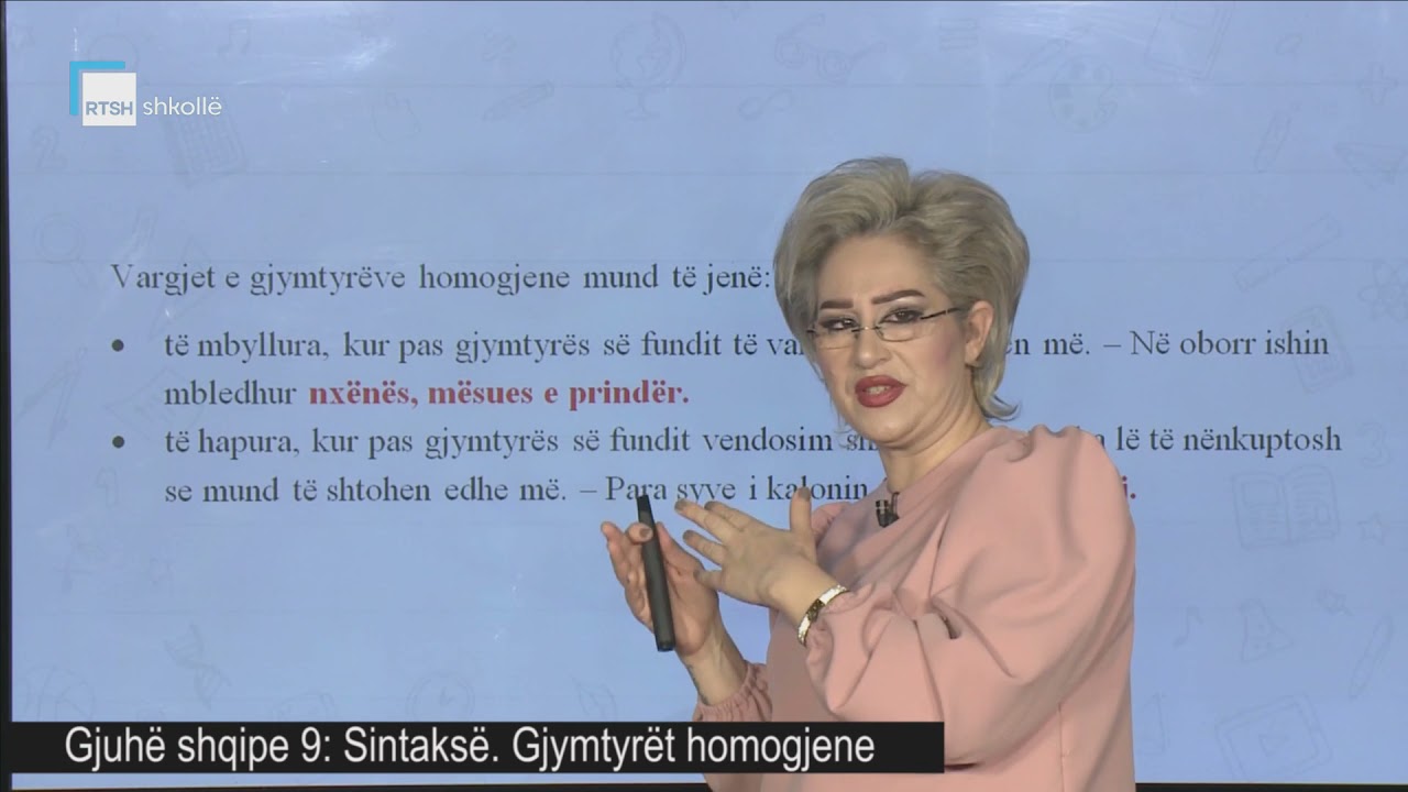 Gjuhë shqipe 9 - Sintaksë: Gjymtyrët homogjene