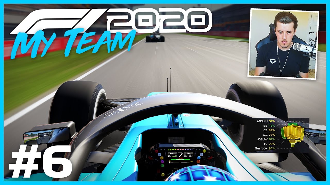 F1 2020 My Team Part 6: NEW HELMET & ENGINE PROBLEMS (110 AI Spanish GP)