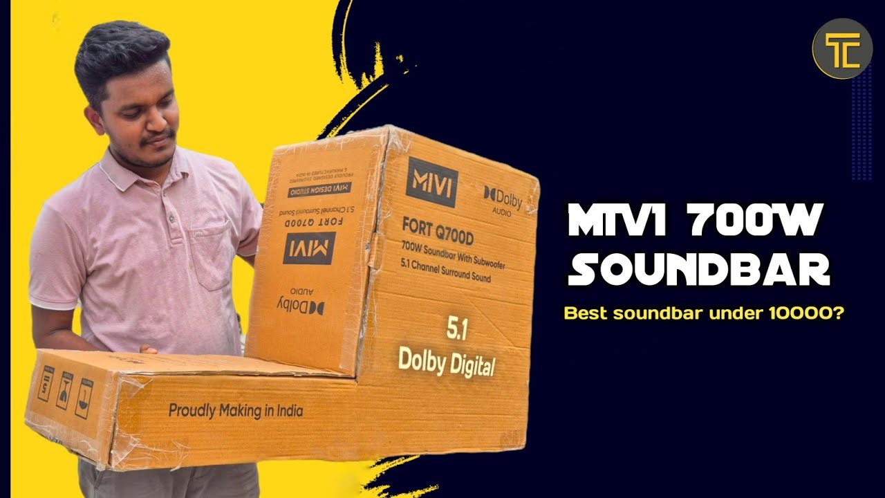 Mivi Q700d 5.1 Sounbar Unboxing and Review in Tamil | HDMI Arc | Best Soundbar under RS 10000? #mivi