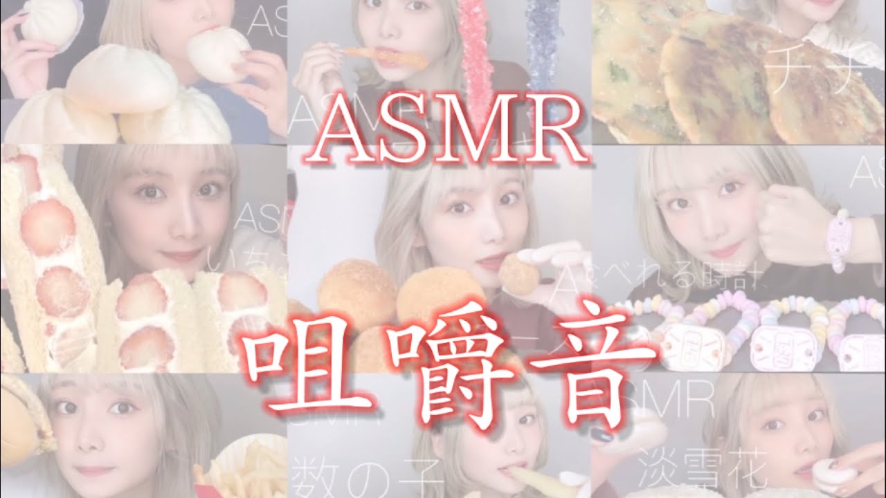 【ASMR】色々な咀嚼音がまとめて聴ける最高な飯テロ動画へようこそ🍔サムネは一部です【eating sound】