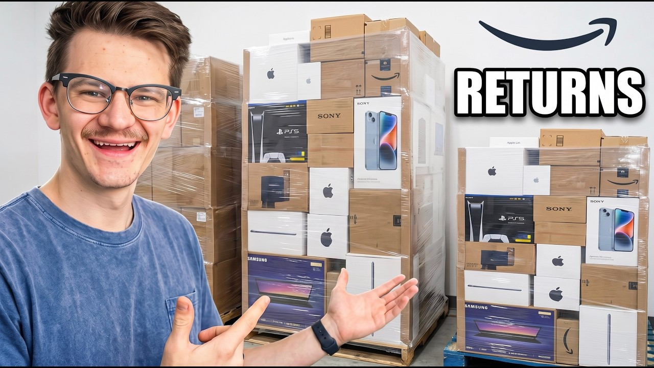 I unboxed a GIANT Amazon Returns Pallet