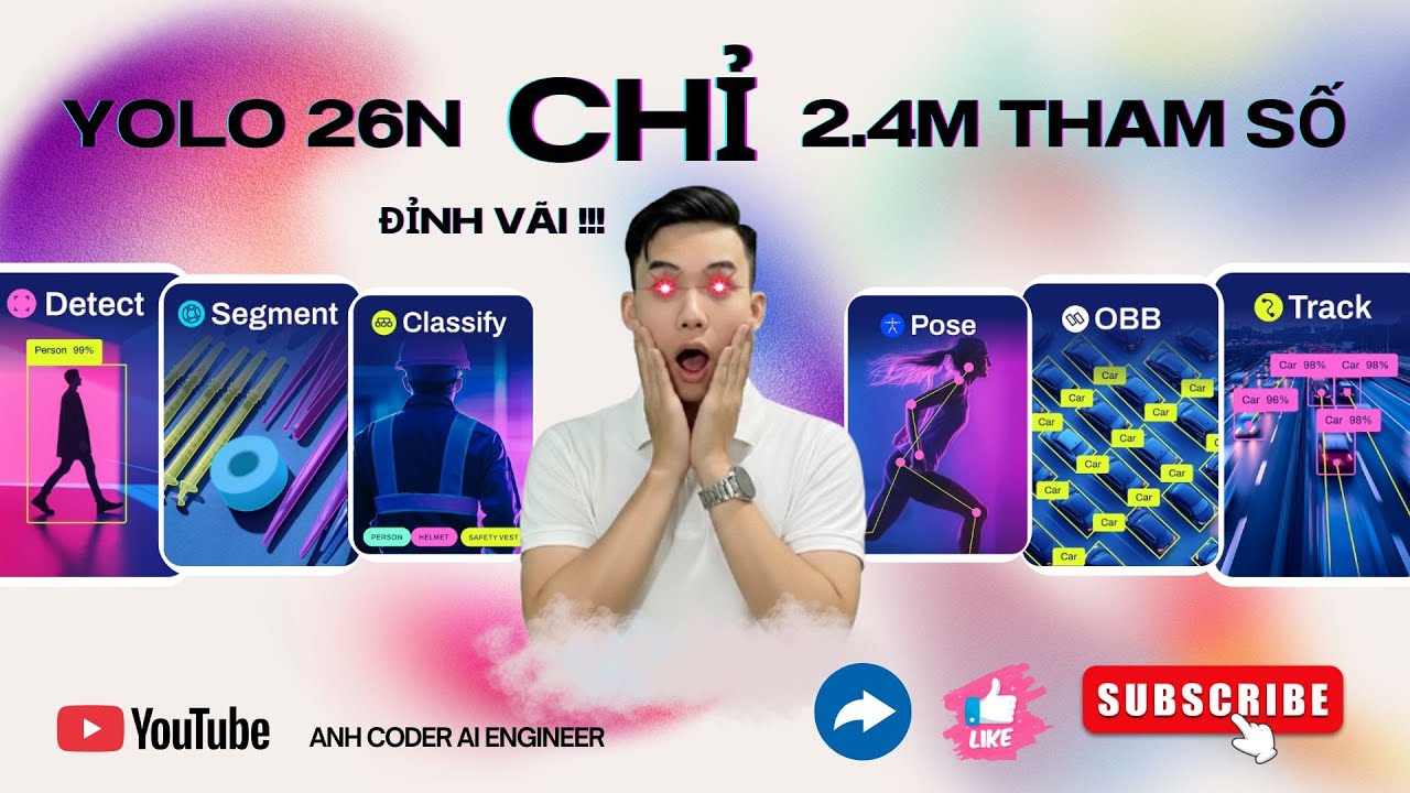YOLO26 VỪA RA MẮT – ĐÁNH BẠI MỌI MODEL OBJECT DETECTION? 😱😱😱 - MỞ ĐẦU SERIES DETECTION & TRACKING