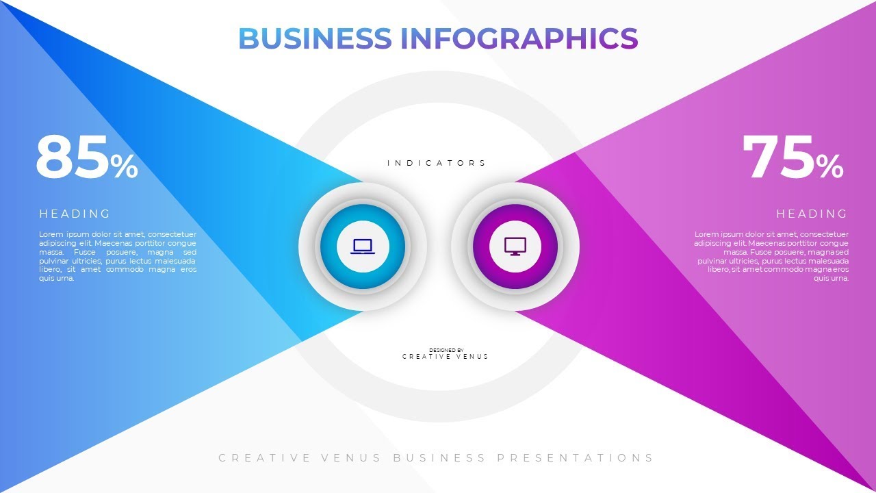 Modern Business Infographic Illustration Concept Design in PowerPoint