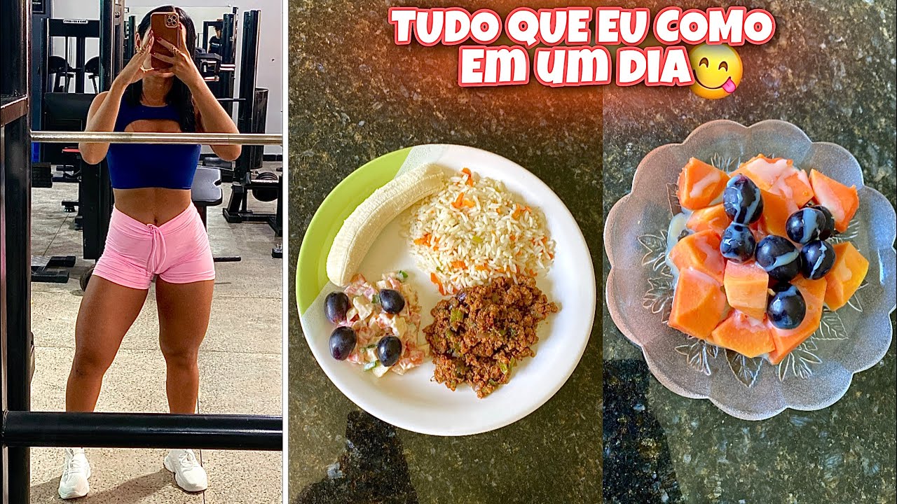 TUDO QUE EU COMO EM UM DIA | ROTINA FITNESS 🍳💪🏽