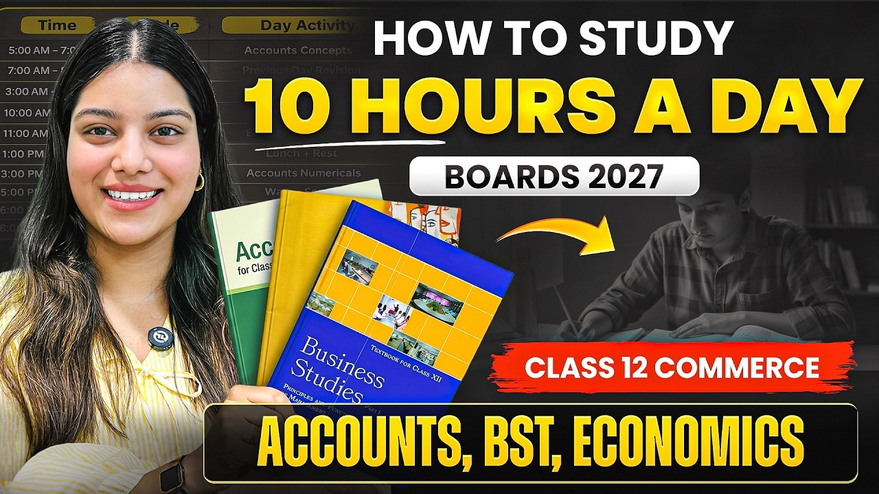 Class 12 Board Students Study 10 Hours a Day 🔥🤯| Topper Strategy for Boards 2027