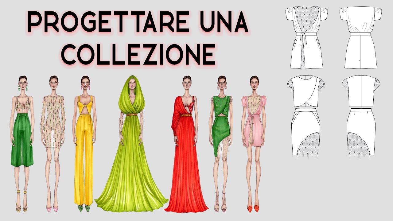 Come progettare una collezione moda- Figurino di moda