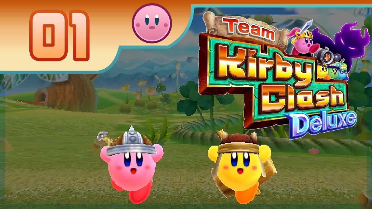 Team Kirby Clash Deluxe - Part 1: The Grasslands! | RasouliPlays