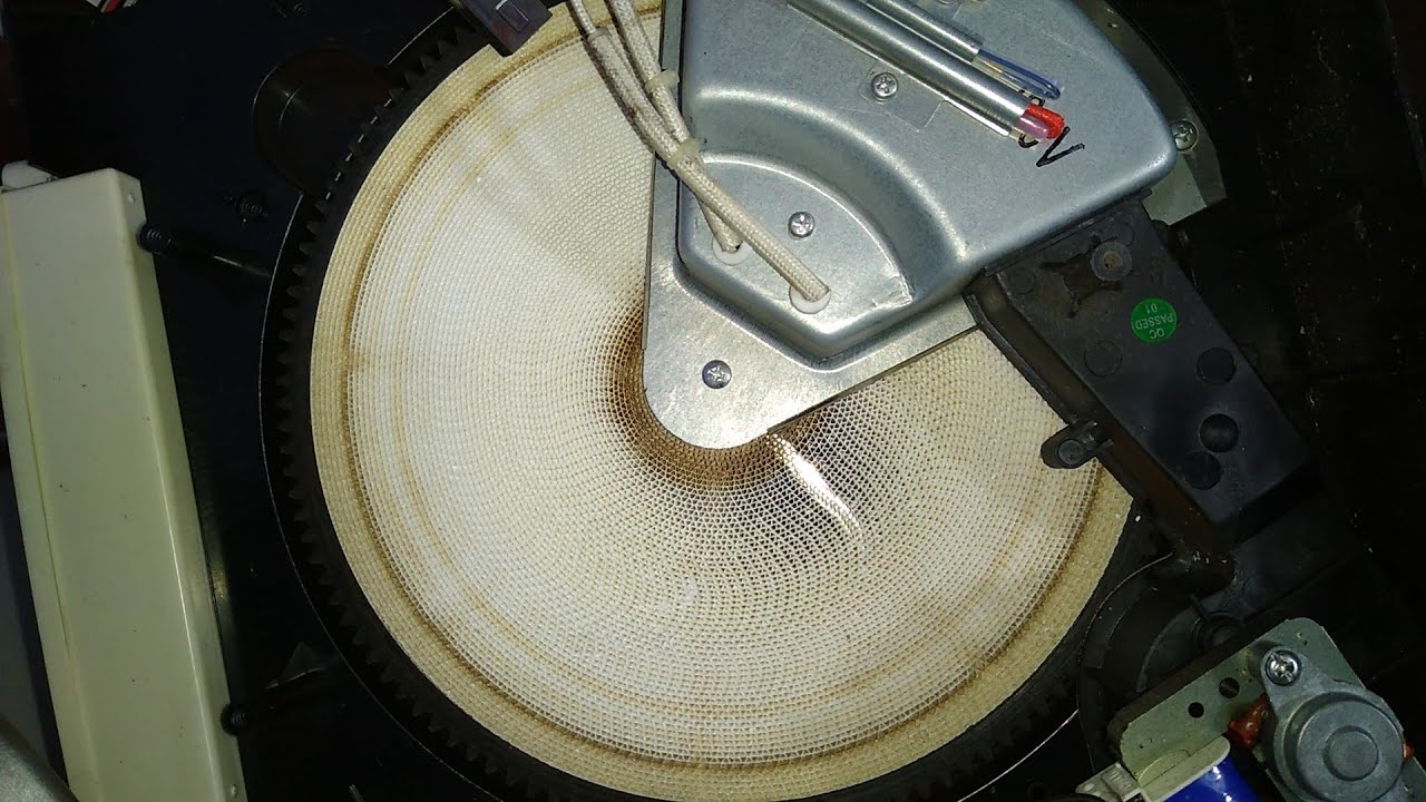 Opening a desiccant drum dehumidifier.