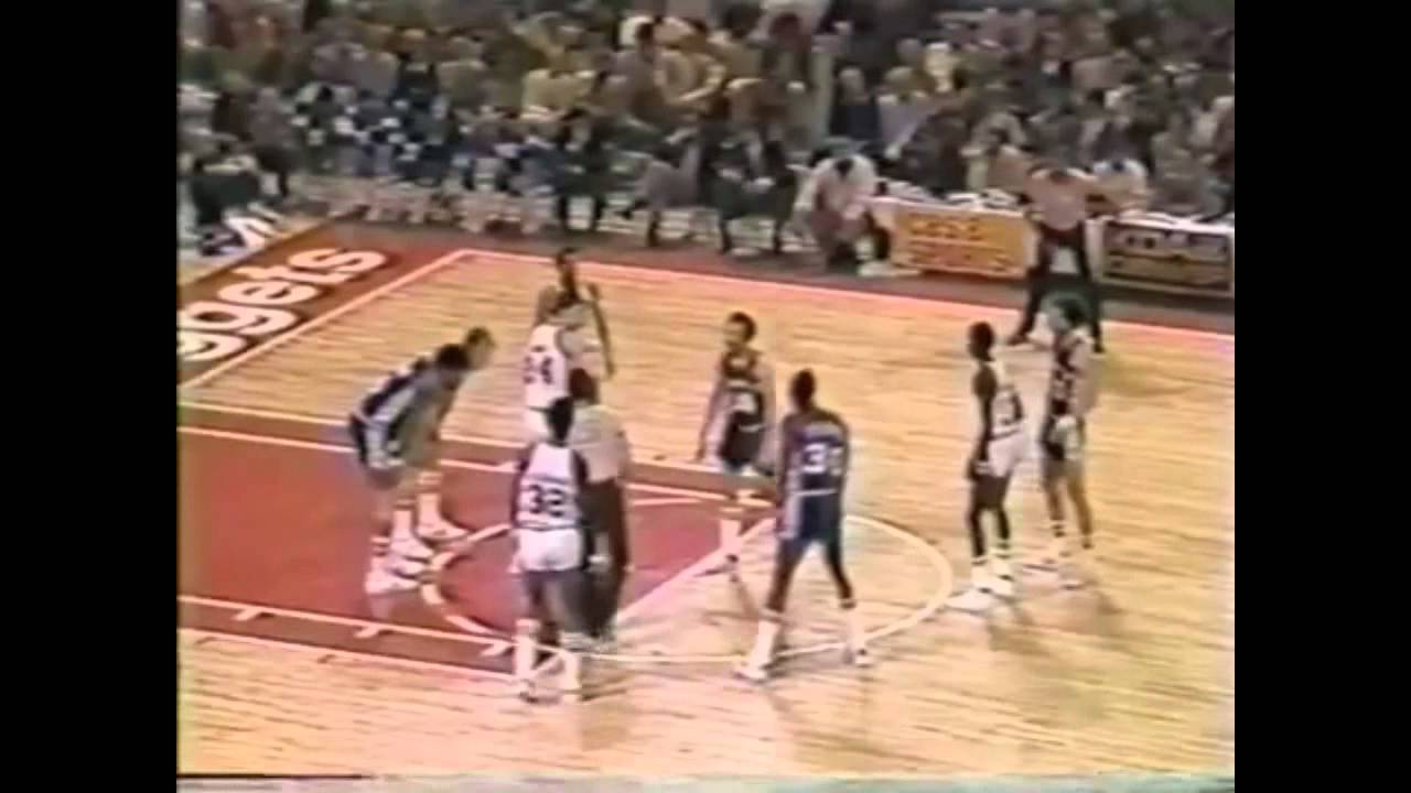 Bobby Jones great DEFENSE, 76ers vs Nuggets, 1977-78