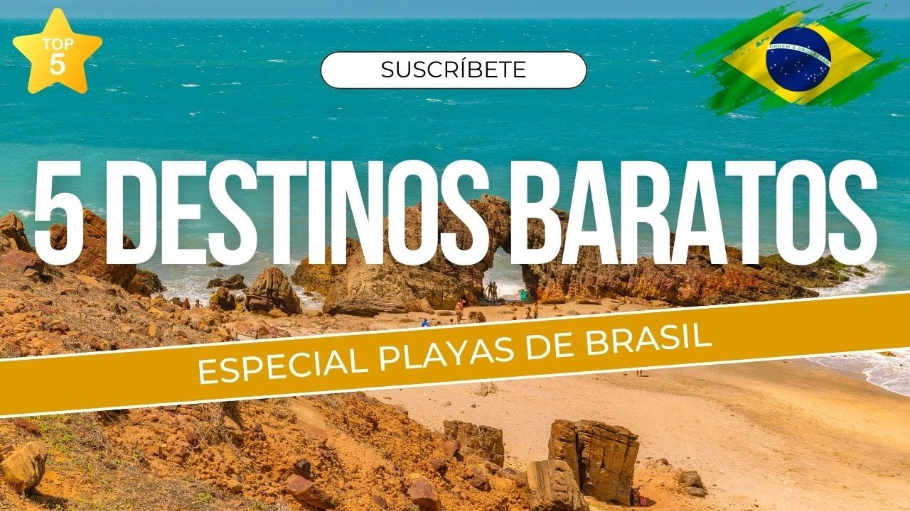 🏖️🌞 TOP 5 Destinos Baratos de PLAYA en BRASIL 🇧🇷 para Viajar en 2026 ✈️