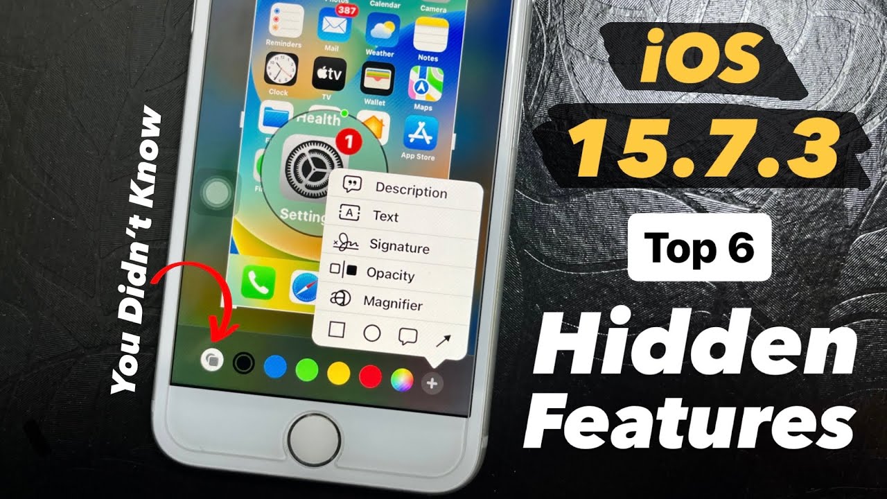 iOS 15.7.3 - Top 6 Hidden Features & Tips & Tricks about iPhone Screenshot