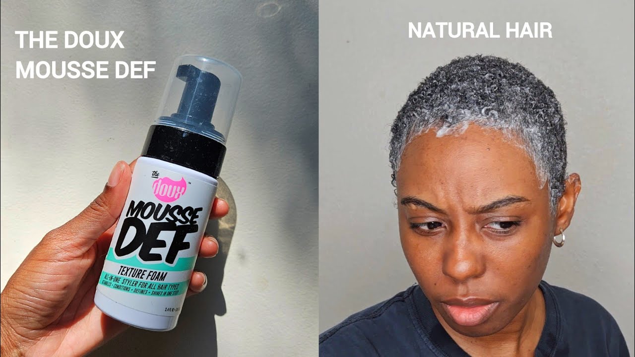The Doux Mousse Def review on short natural hair (TWA)