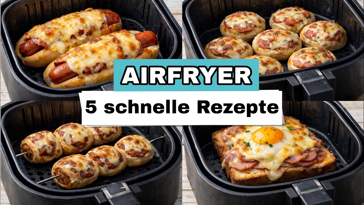 Airfryer Rezepte: 5 einfache Ideen für die Heißluftfritteuse!