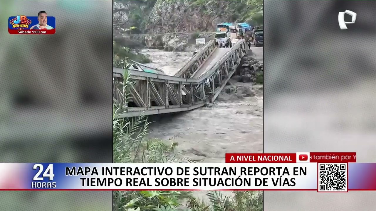 Sutran habilita mapa interactivo para consultar estado de carreteras en tiempo real