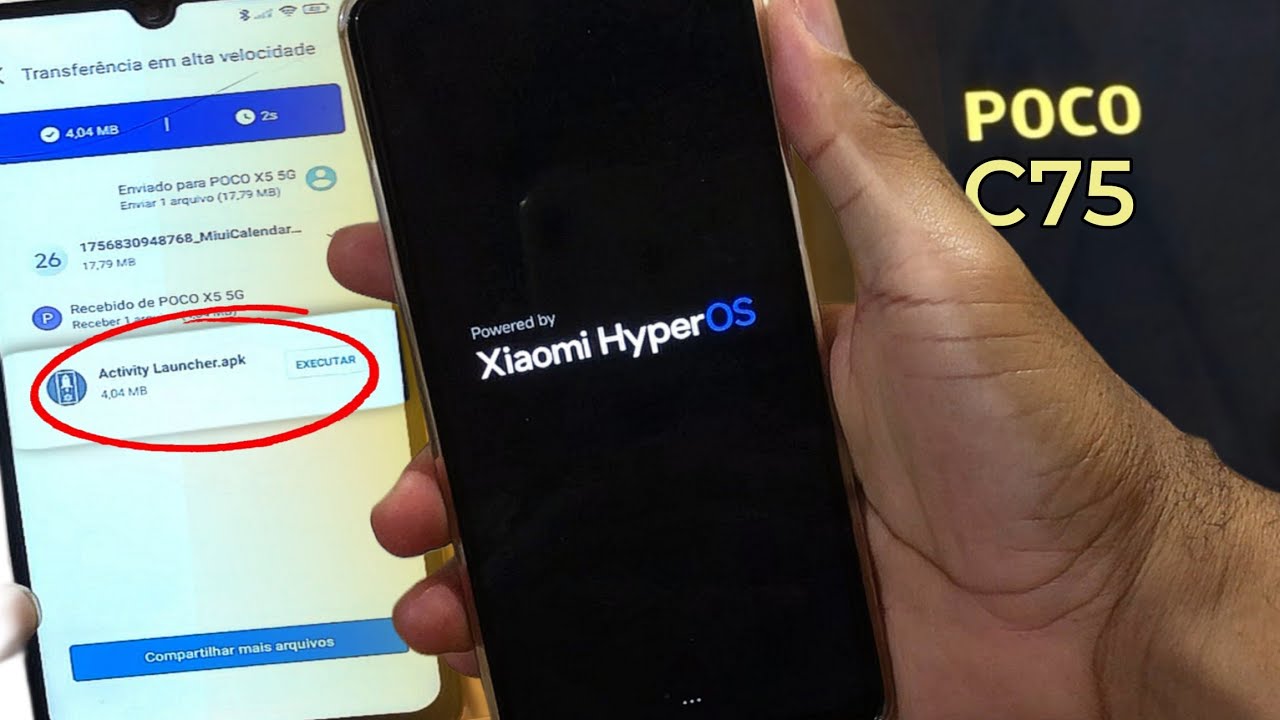Poco C75 - Como Remover Conta Google Poco C75 Sistema Operacional Xiaomi HyperOs sem PC