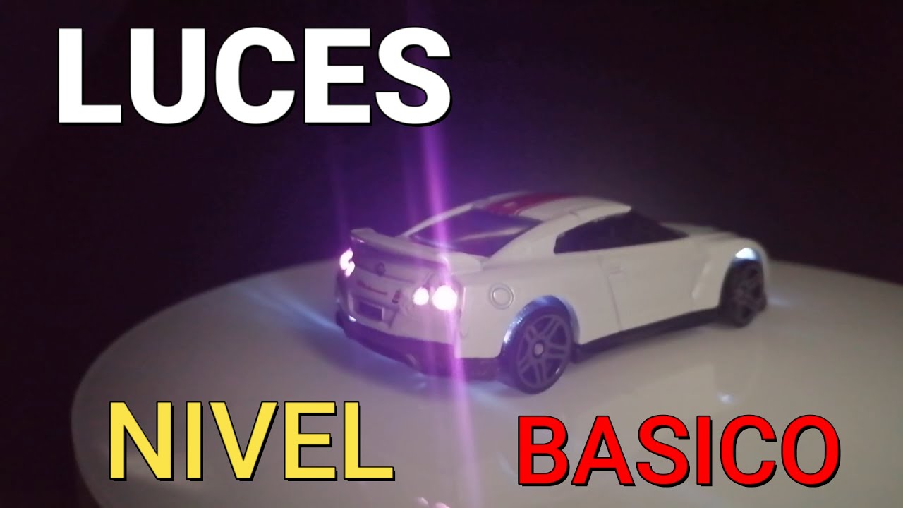 COMO PONER LUCES A UN HOT WHEELS  MUY FACIL