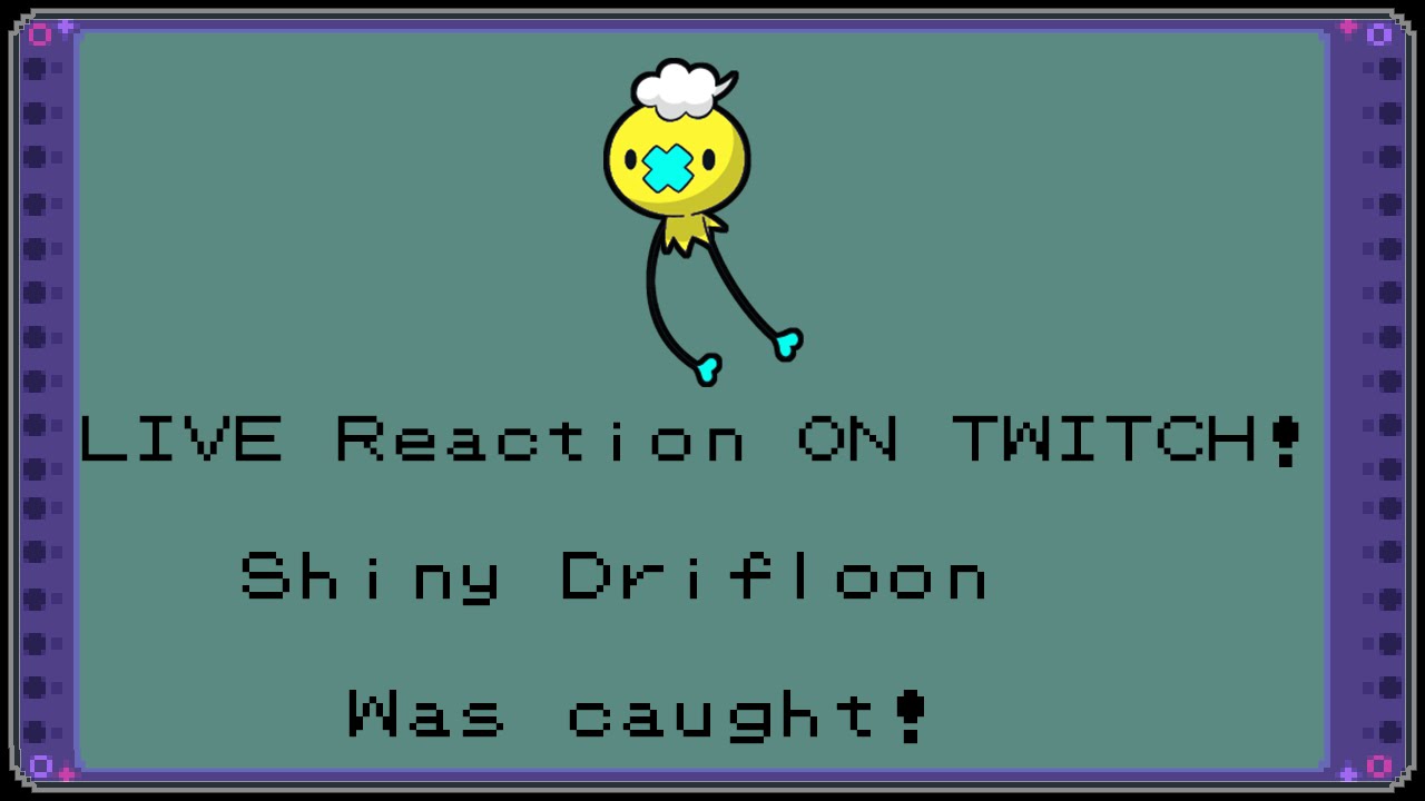 Shiny Drifloon on Pokemon Platinum! (12,499 SRs!) LIVE REACTION on Twitch! 7th Shiny Route Quest!