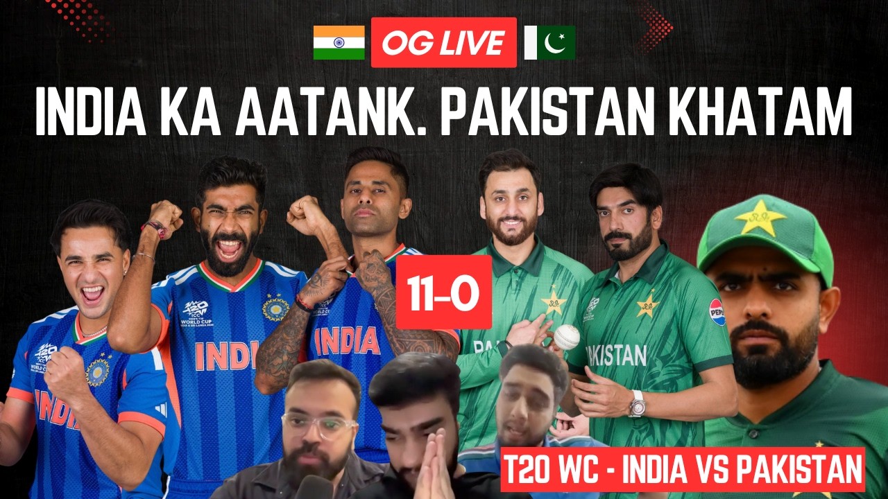 INDIA vs PAKISTAN T20 WC 2026 LIVE: India Dominates Again. Over for Pakistan #indvspak #t20worldcup