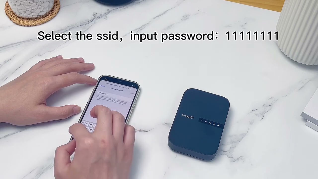 How to connect NewQ filehub to your phone via wireless？