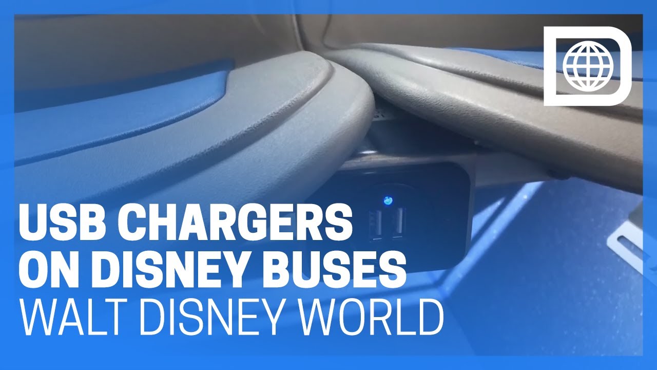 Walt Disney World Testing New Buses with USB Charging Ports