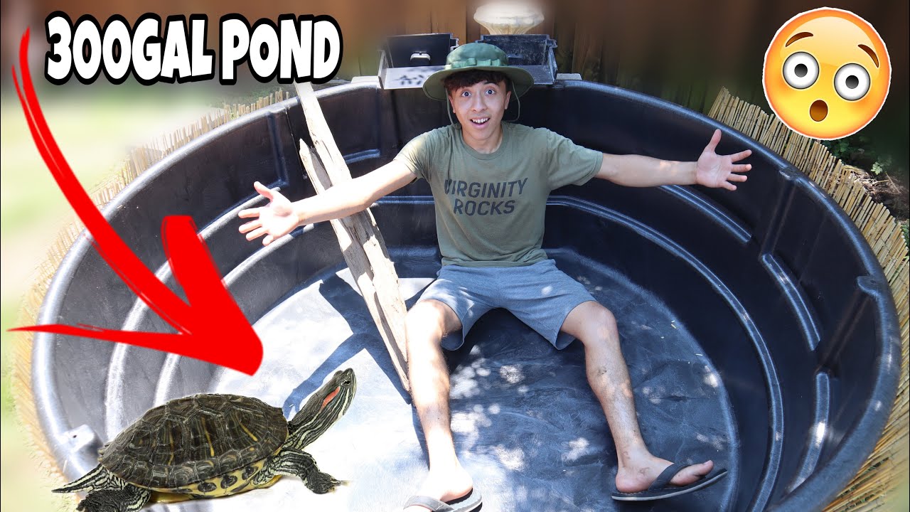 BUILDING A 300gal Turtle Pond! (Part 2) *almost complete*