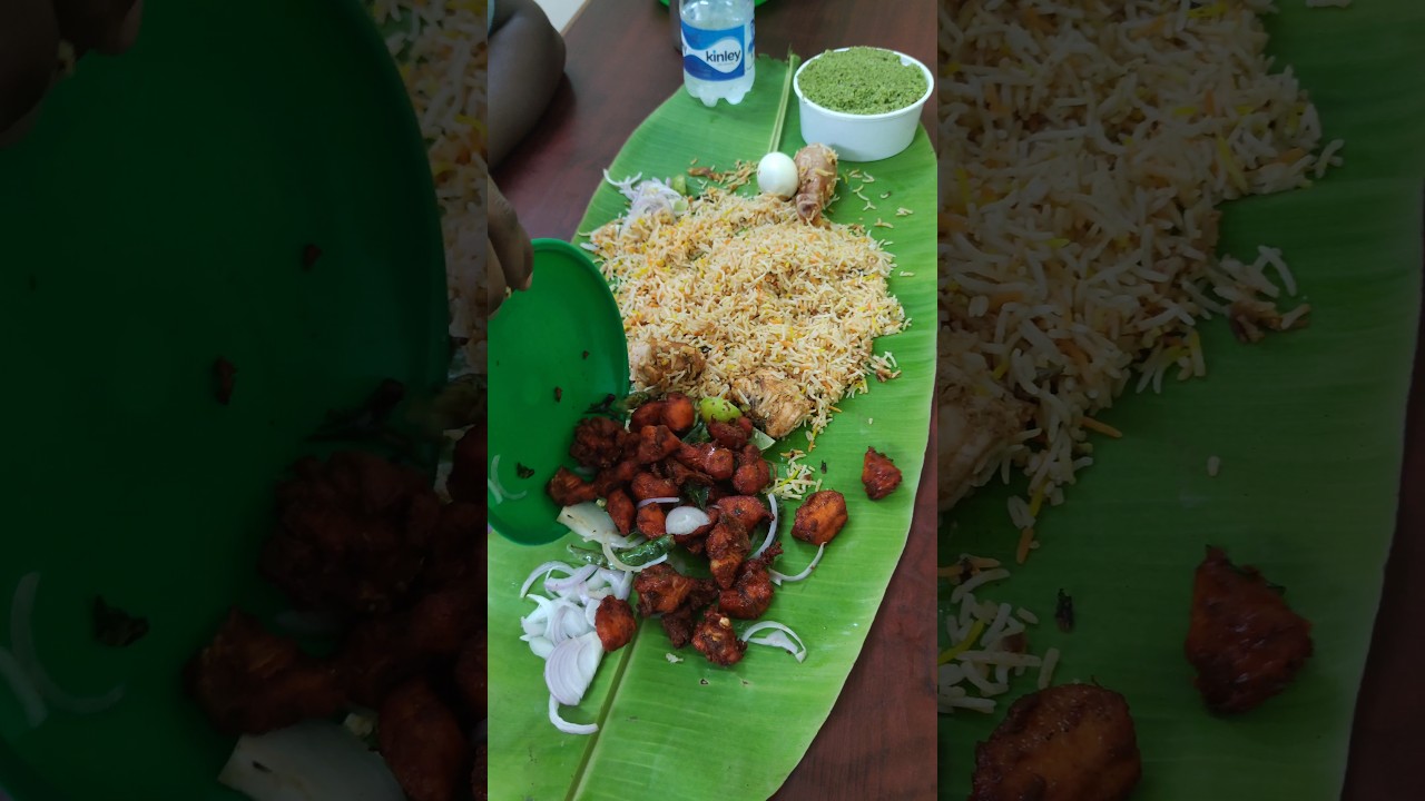 1 Kg Chicken Biryani Eating Challenge in Tirupati | Chicken Pakoda 🤤| Mutton Biryani #shorts #foodie