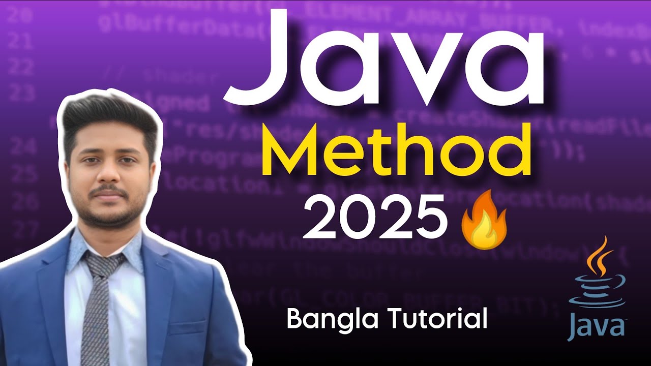 Method in Java | Java Tutorial for Beginners in Bangla 🔥