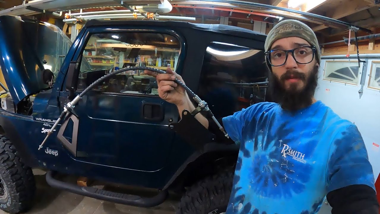 Установка троса переключения раздаточной коробки Jeep TJ/LJ Savvy