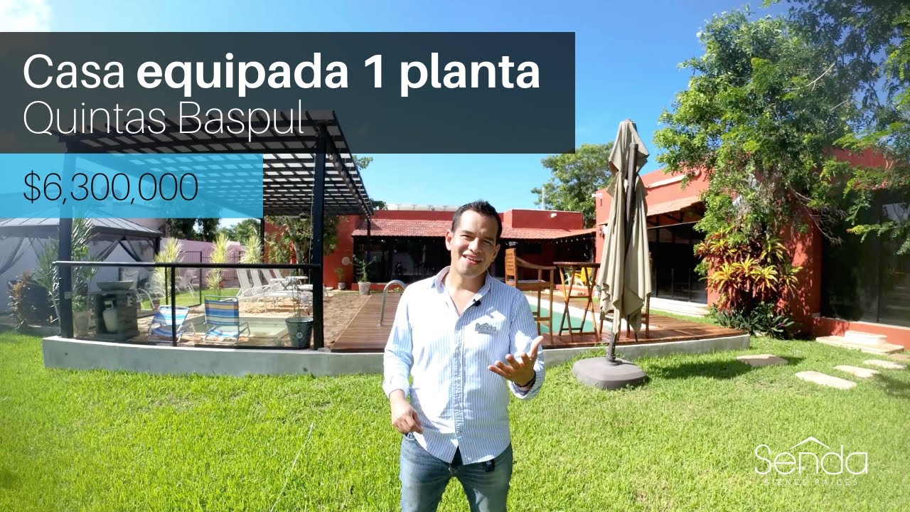 🌟 Fabulosa CASA de 1 PLANTA en venta | 📍 QUINTAS BASPUL, Mérida Yucatán |