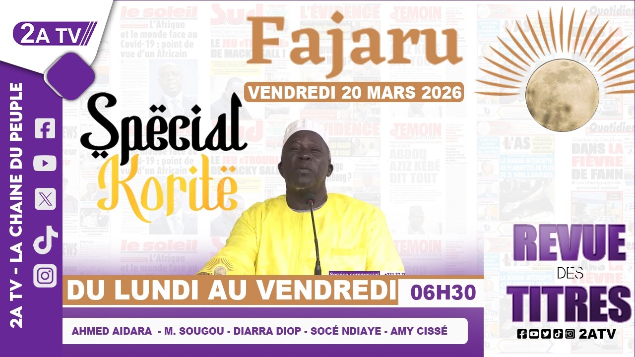 FAJARU du Vendredi 20 Mars 2026
