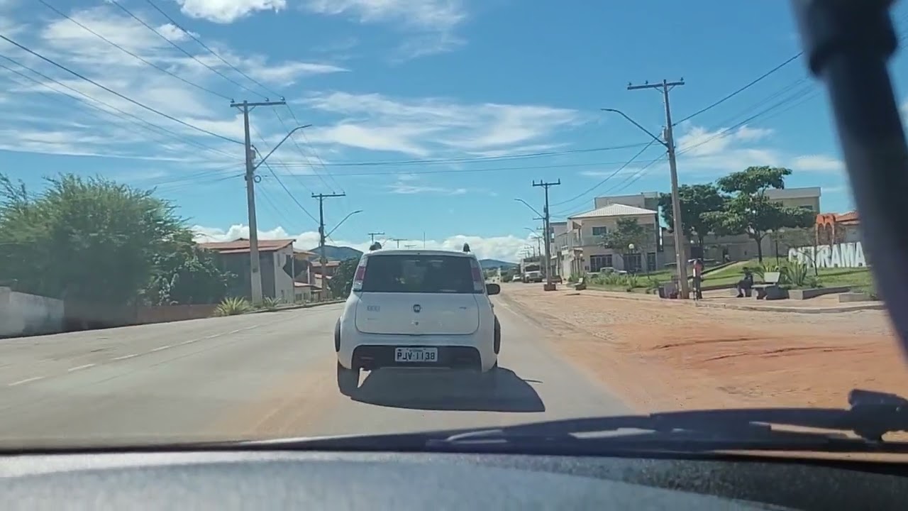 Viagem de carro ao nordeste  de macaubas  para íbicoara . Ba 156 ba 152 e ba 148