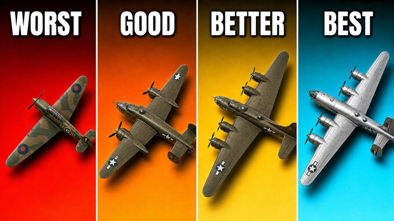 Every WW2 Bomber Aircraft Ranked &mdash; WORST to BEST