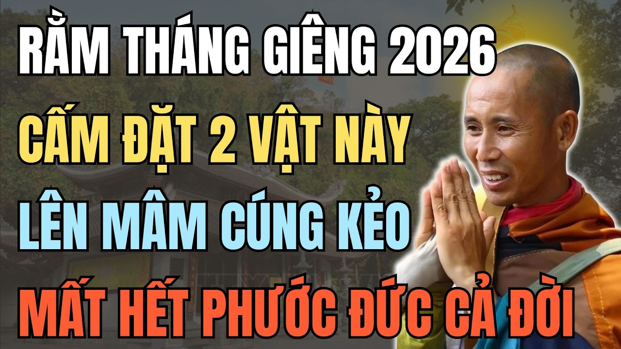 RẠNG SÁNG RẰM THÁNG GIÊNG, CẤM ĐẶT 2 VẬT NÀY LÊN MÂM CÚNG, KẺO MẤT HẾT PHƯỚC ĐỨC CẢ ĐỜI.