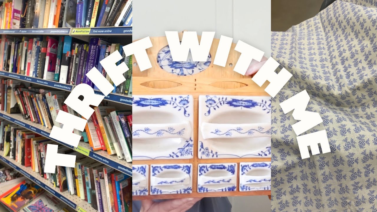 Thrift with me! Thrift with an antique reseller | thrifting | thrift haul | vlog