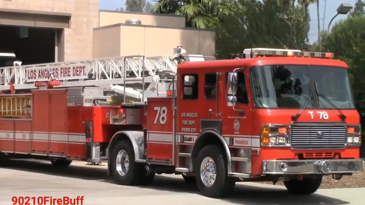 LAFD Light Force 78, Rescue 78, & Rescue 878 Responding