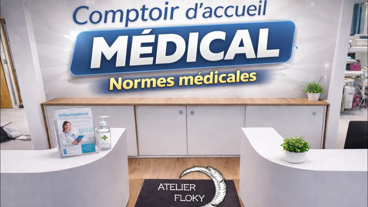 L'erreur aurait été fatale ! Fabrication d'un comptoir medical normé #Menuiserie#AgencementSurMesure