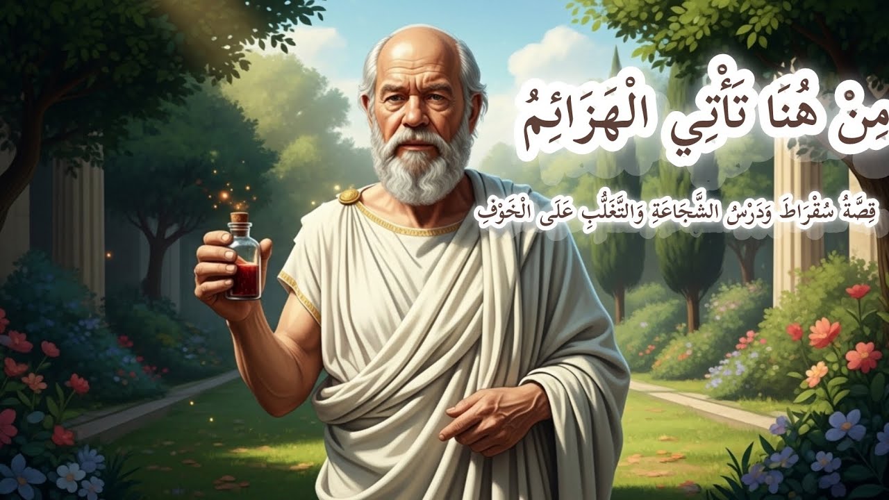 مِنْ هُنَا تَأْتِي الْهَزَائِمُ | قِصَّةُ سُقْرَاطَ وَدَرْسُ الشَّجَاعَةِ 