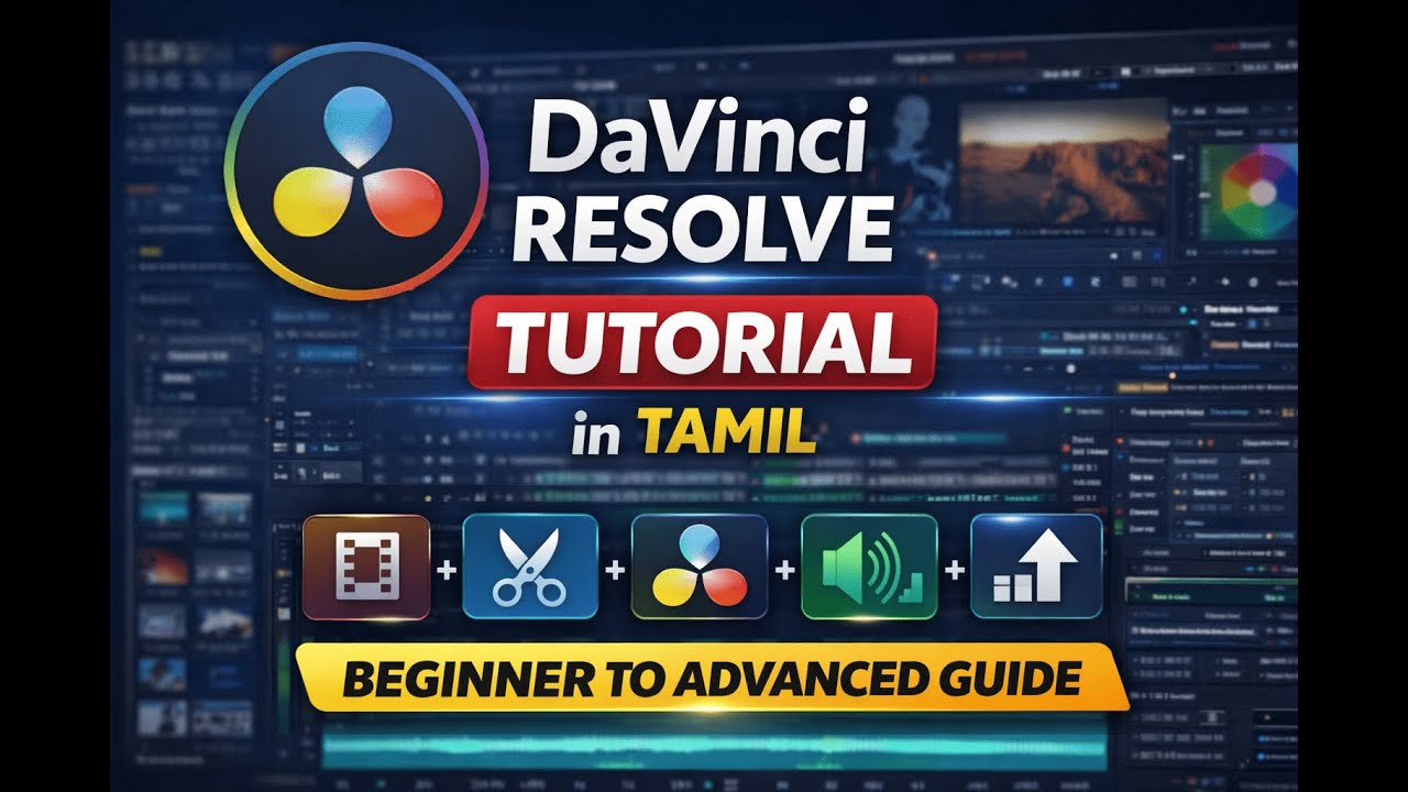 DaVinci Resolve Full Tutorial in Tamil | Beginner to Advanced Guide