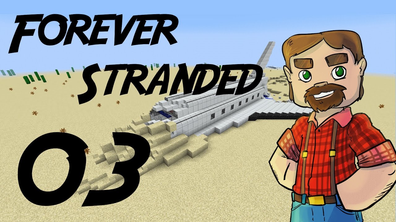 Modded 1.10 Minecraft: Forever Stranded Episode 3:  Cobble Generation..and Death