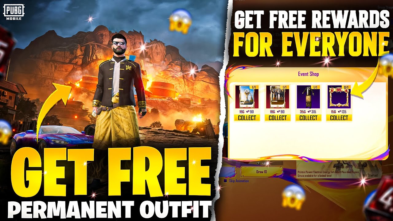 Get Free Permanent Outfit & 2 Gold Cards | PUBG Mobile World Cup Event 