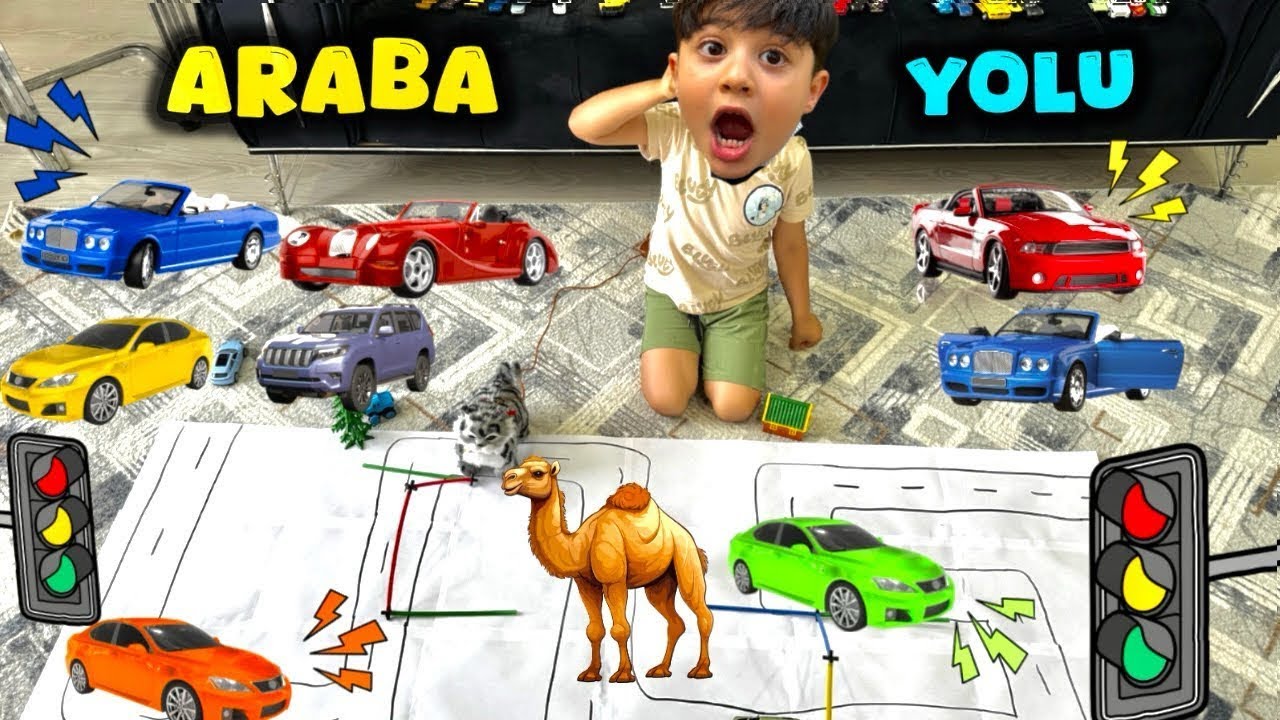 POYRAZ ARABA YOLUNDA DEVE VE KEDİ VAR !