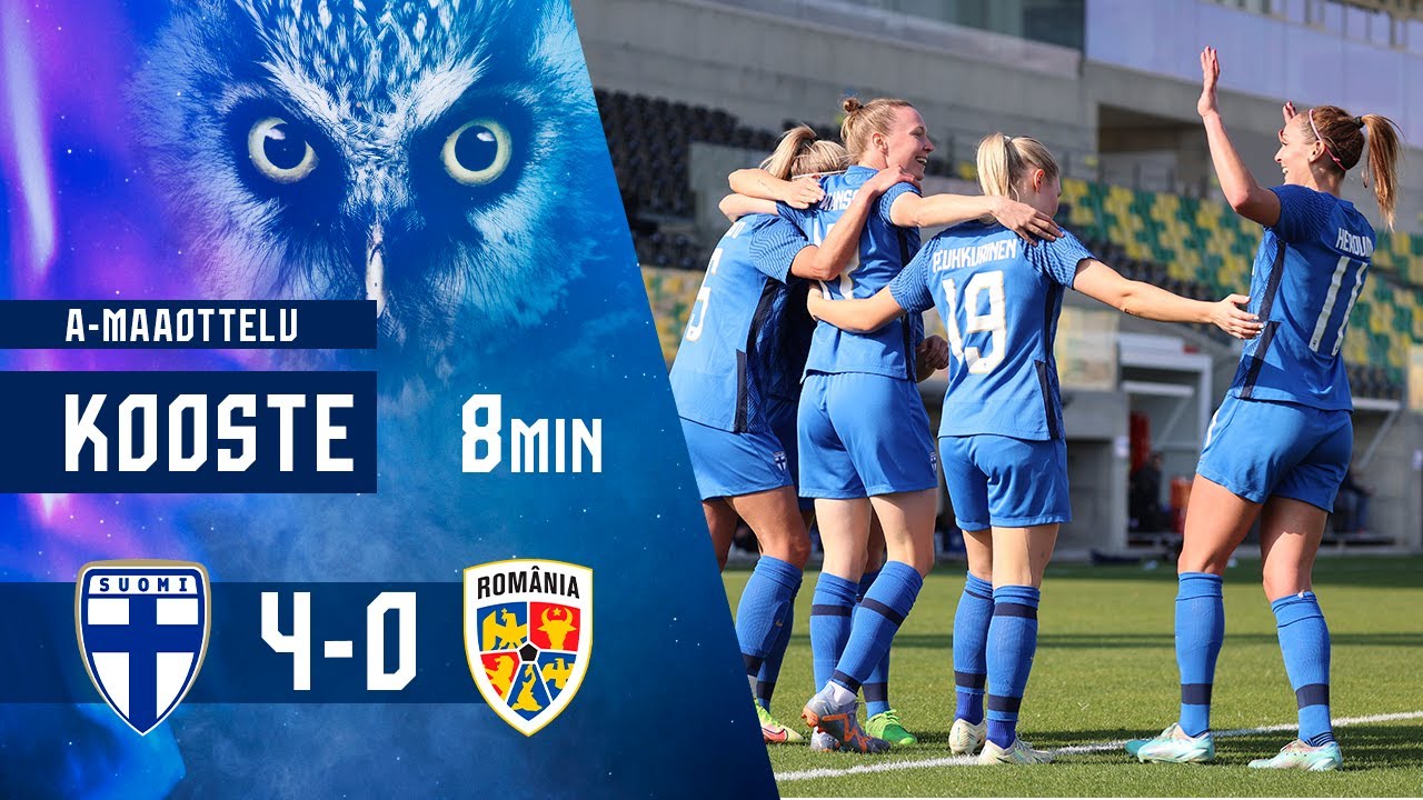 Full Highlights (8 min.) | Suomi–Romania 4–0 | A-maaottelu | 22.2.2023