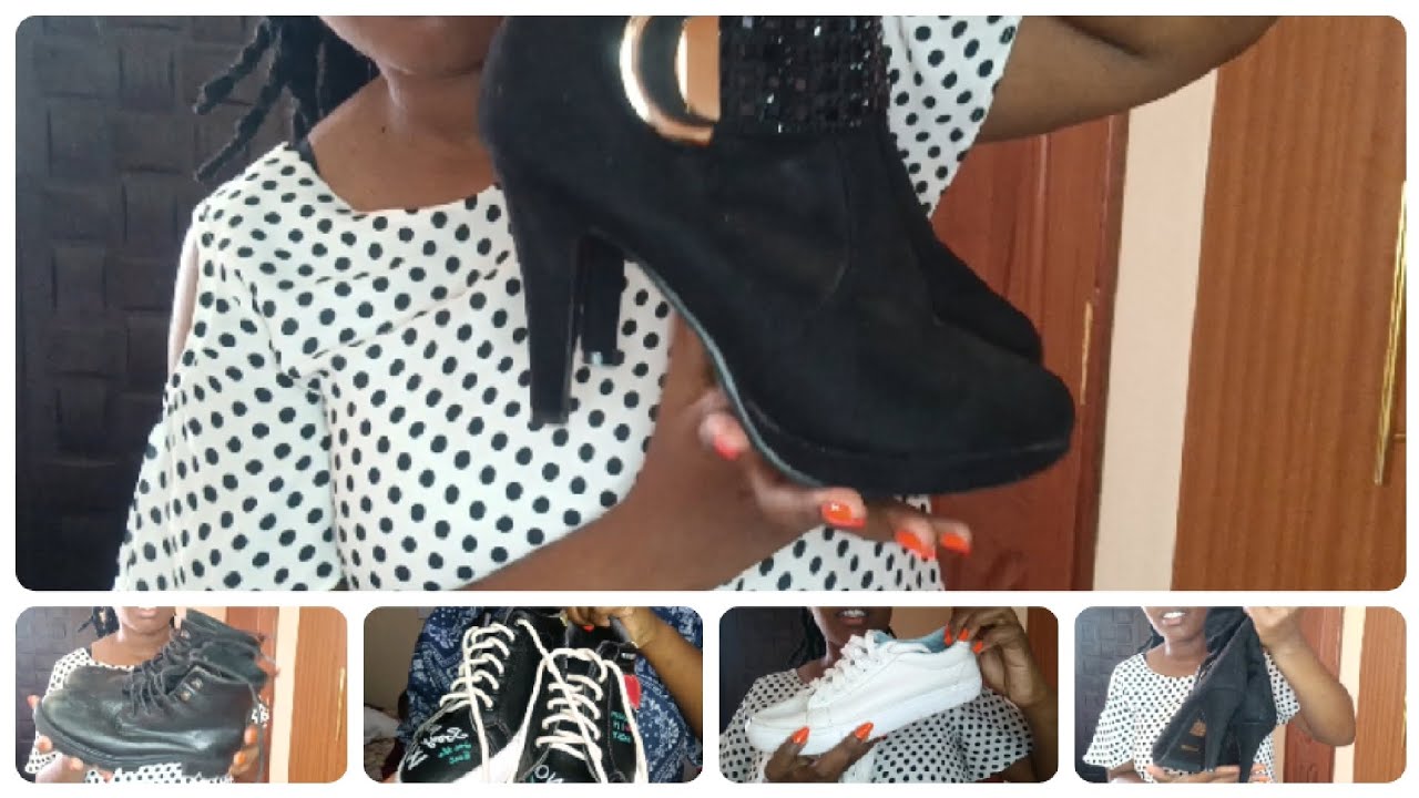 Gikomba haul/Gikomba shoes /Boots/Sneakers/at on 100ksh..where to get cheap gikomba shoes.