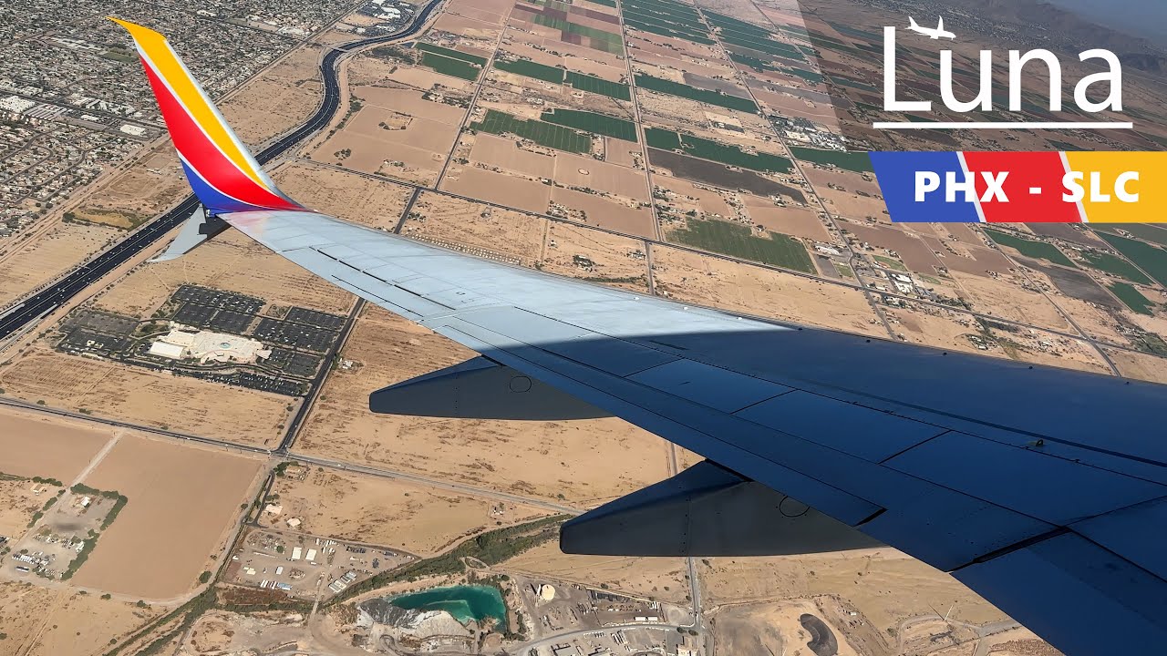Southwest Airlines Boeing 737-800 Flight From Phoenix to Salt Lake City