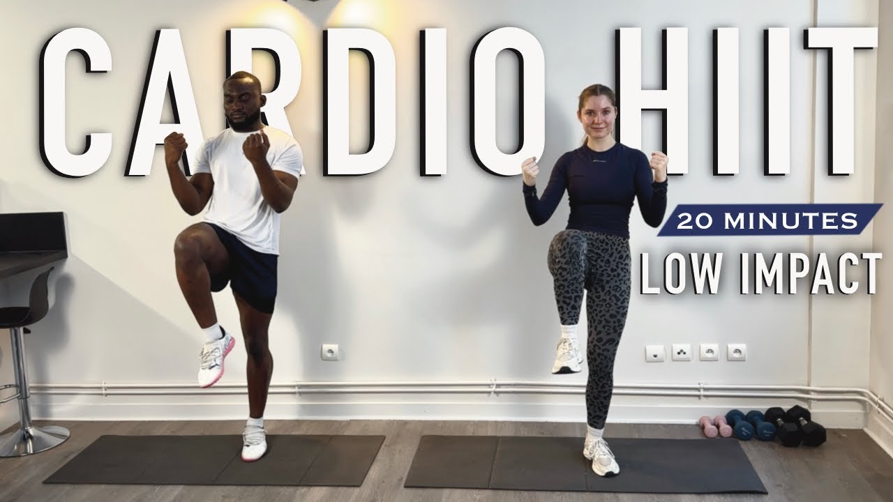 20 MIN NO JUMPING CARDIO HIIT | Burn 300 calories | No Repeat, Low Impact Home Workout
